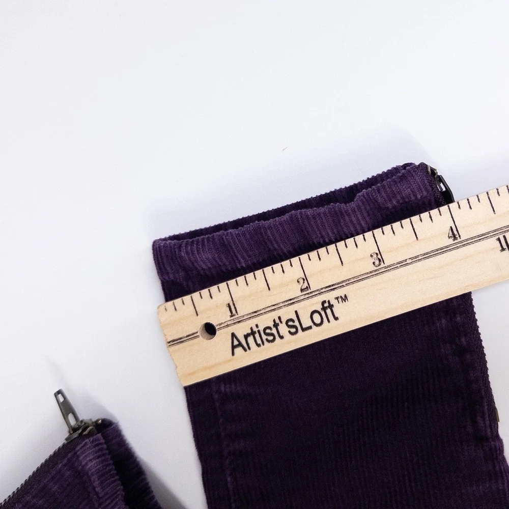 Ralph Lauren Corduroy Pants Kids 5 Purple‎ Slim Fit Ankle Zip Adjustable Waist